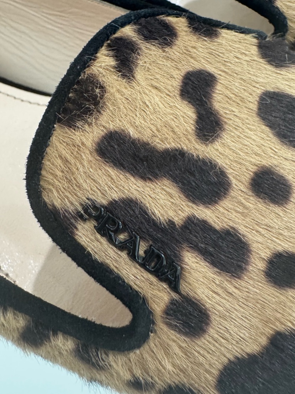 PRADA Vintage Calf Hair Leopard leather loafers - Picture 8 of 12
